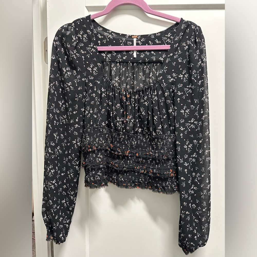 Free People Floral Blouse